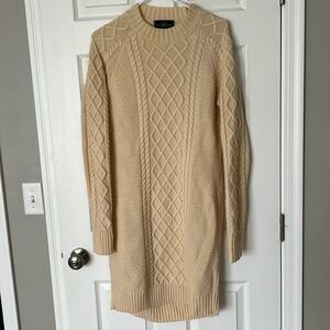 Gorgeous cream cable knit Kiel James Patrick dress Size M